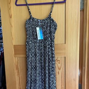 Black and white sundress/swimsuit cover up